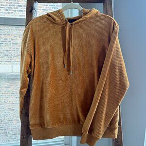 Gold/Mustard Corduroy Hoodie Small
